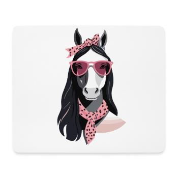 Mama Pferd Pferdeliebhaber Mutter Stilvolle Liebe - Mousepad (Querformat) - Weiß - Vorne