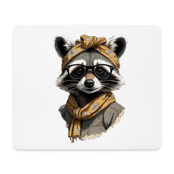 Mama Raccoon Raccoon Lover - Mouse Pad (horizontal) - white - Front