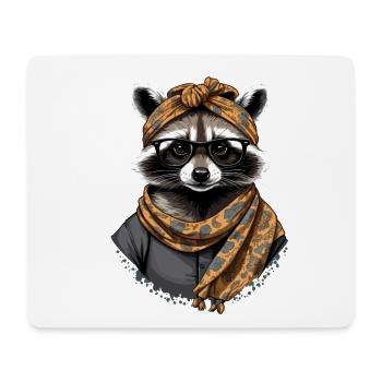 Mom Raccoon Raccoon Lover for Mother's Day - Mouse Pad (horizontal) - white - Front