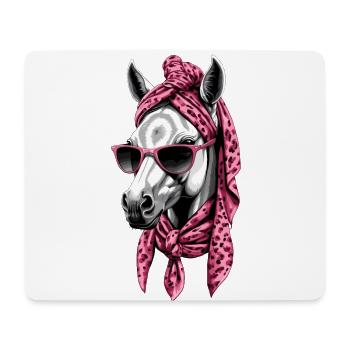 Mama Pferd Stilvolle Pferdeliebe Pferdemädchen - Mousepad (Querformat) - Weiß - Vorne