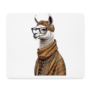 Lama Liebende Mama Lustiges Mutter Design - Mousepad (Querformat) - Weiß - Vorne