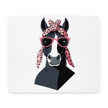 Maman Cheval Cheval Amant Mère Cheval Fille - Tapis de souris (format paysage) - blanc - Devant
