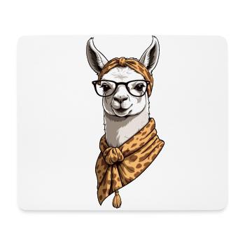 Lama Liebende Mama Lustiges Mutter Design - Mousepad (Querformat) - Weiß - Vorne