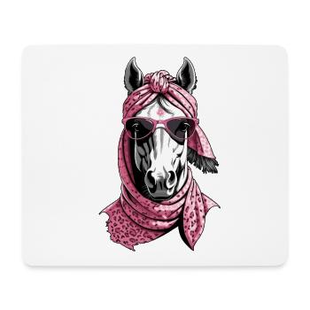 Mama Pferd Stilvolle Pferdeliebe Pferdemädchen - Mousepad (Querformat) - Weiß - Vorne
