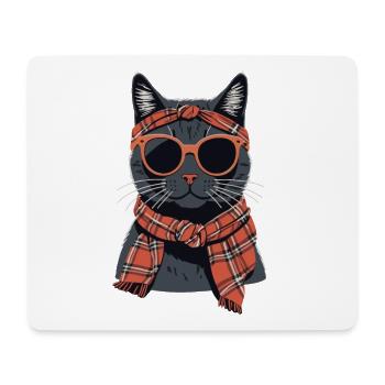 Niedliche Katzenmama Katzenliebhaber Mutti Stil - Mousepad (Querformat) - Weiß - Vorne