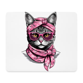 Cute Cat Mom Cat Lover Mom Style - Mouse Pad (horizontal) - white - Front