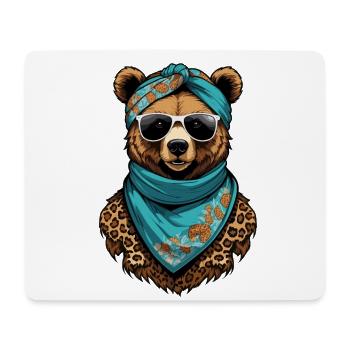 Lustiger Mama Bär Mutter Bärin Muttertag - Mousepad (Querformat) - Weiß - Vorne