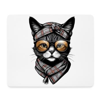 Cute Cat Mom Cat Lover Mom Style - Mouse Pad (horizontal) - white - Front