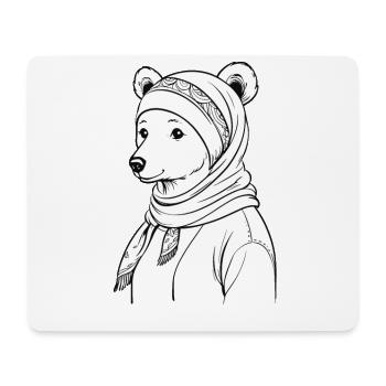 Drôle Maman Ours Mère Ours Ours Amoureux de l’Ours - Tapis de souris (format paysage) - blanc - Devant