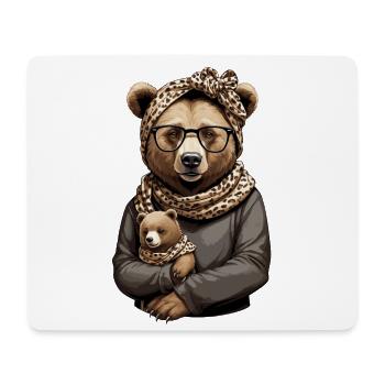 Funny Mama Bear Mother Bear Bear Lover - Mouse Pad (horizontal) - white - Front