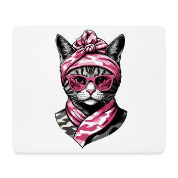 Cute Cat Mom Cat Lover Mom Style - Mouse Pad (horizontal) - white - Front