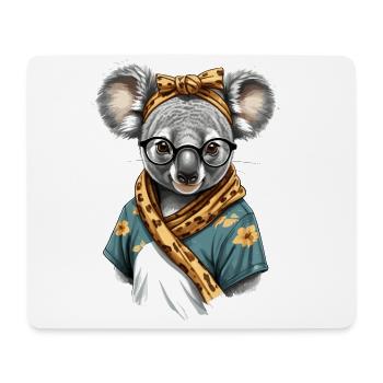 Drôle Koala Maman Mignon Maman Ours Amant - Tapis de souris (format paysage) - blanc - Devant