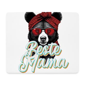Meilleur design de fête des mères drôle de maman - Tapis de souris (format paysage) - blanc - Devant