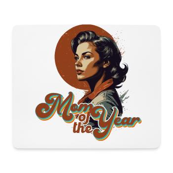 Mutter des Jahres Stolze Beste Mama Design - Mousepad (Querformat) - Weiß - Vorne