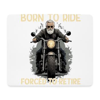 Drôle de retraité disant design de moto vintage - Tapis de souris (format paysage) - blanc - Devant