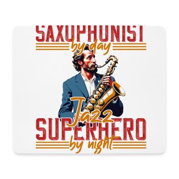 Lustiger Saxophon Spruch Jazz Musik Liebhaber - Mousepad (Querformat) - Weiß - Vorne