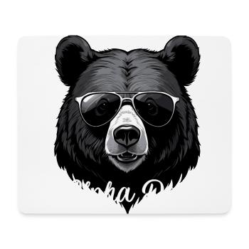 Alpha Dad Lustiger Vater Perfekter Style - Mousepad (Querformat) - Weiß - Vorne