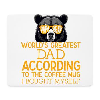 Humorous Father's Day Saying Funny Dad Style - Mouse Pad (horizontal) - white - Front