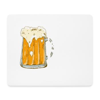 Papa a besoin de bière Drôle de père Style de fête des pères - Tapis de souris (format paysage) - blanc - Devant