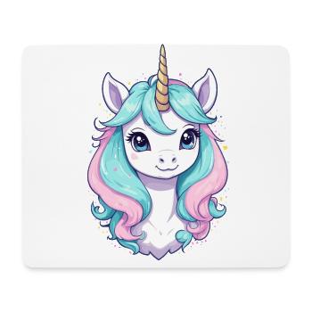 Pastel Colors Funny Unicorns for Unicorn - Mouse Pad (horizontal) - white - Front
