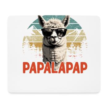 Funny Llama Dad Papalapap Perfect Father's Day - Mouse Pad (horizontal) - white - Front