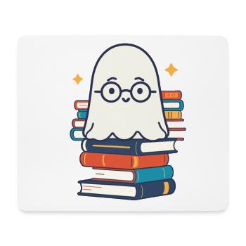 Book Lover Style Cute Bookish Design - Mouse Pad (horizontal) - white - Front