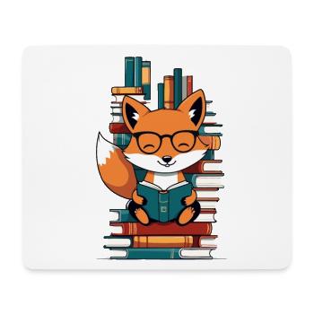 Niedlicher Buch Liebhaber Lustiges Bücher Design - Mousepad (Querformat) - Weiß - Vorne