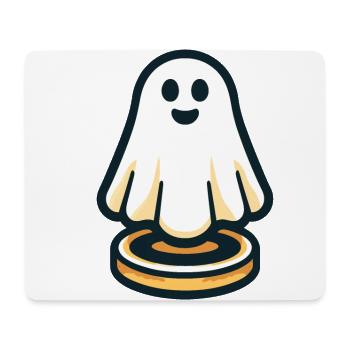 Funny Vintage Ghost Retro Art Style Halloween - Mousepad (Querformat) - Weiß - Vorne