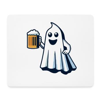 Drôle Boozing Ghost Halloween Party - Tapis de souris (format paysage) - blanc - Devant