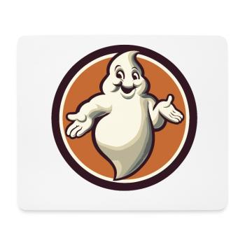 Funny Vintage Ghost Knows Nothing Halloween - Mousepad (Querformat) - Weiß - Vorne