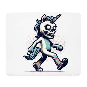 Zombie Licorne Mort-vivant Créature mystique - Tapis de souris (format paysage) - blanc - Devant