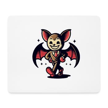 Funny Halloween Party Vampire Fangs Vampire Style - Mouse Pad (horizontal) - white - Front