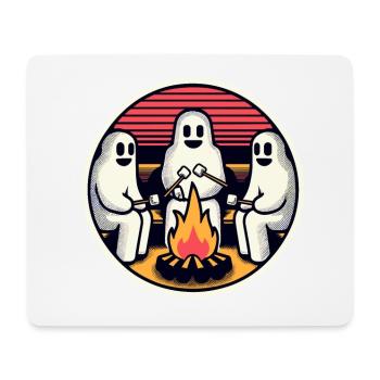 Geister Am Lagerfeuer Campingplatz Lustige - Mousepad (Querformat) - Weiß - Vorne
