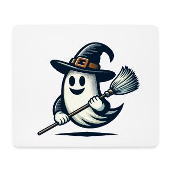 Funny Witch Spirit Witch Broom Halloween Fun - Mouse Pad (horizontal) - white - Front