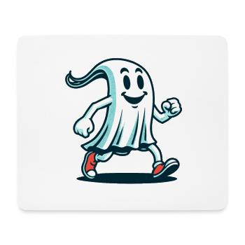 Lustiger Vintage Geist Retro Kunststil - Mousepad (Querformat) - Weiß - Vorne