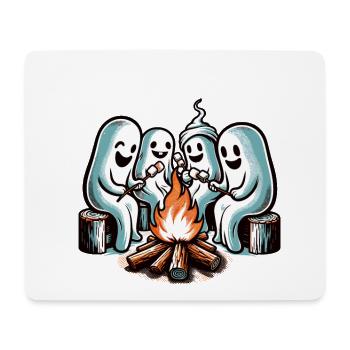 Lustige Halloween Geister Am Lagerfeuer - Mousepad (Querformat) - Weiß - Vorne
