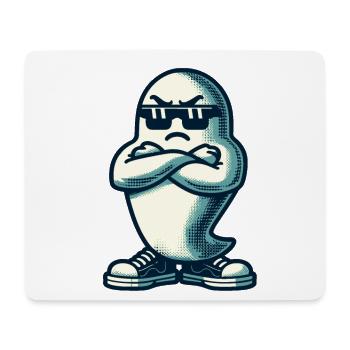 Cool Ghost Vintage Art Style Funny Halloween - Mouse Pad (horizontal) - white - Front