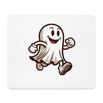 Lustiger Vintage Geist Retro Kunststil Halloween - Mousepad (Querformat) - Weiß - Vorne