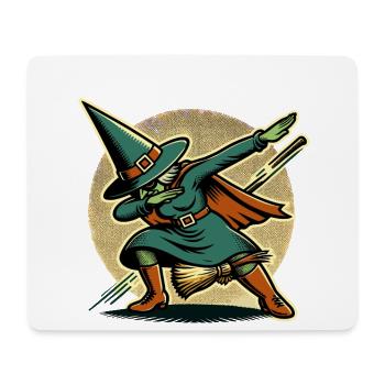 Dabbing Witch Halloween Costume Decoration - Mouse Pad (horizontal) - white - Front