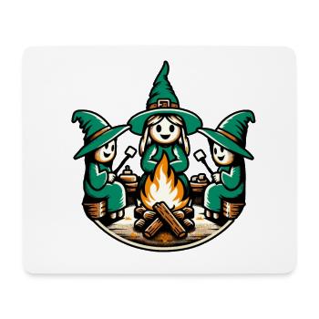 Camping Campfire Vintage Witches Design - Mouse Pad (horizontal) - white - Front