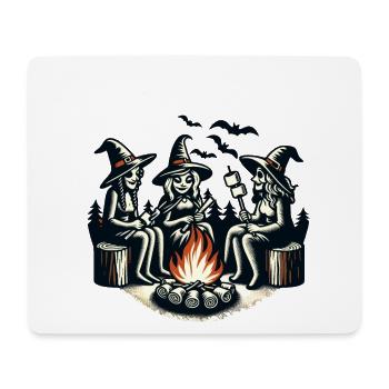 Camping Campfire Vintage Witches Design Retro - Mouse Pad (horizontal) - white - Front