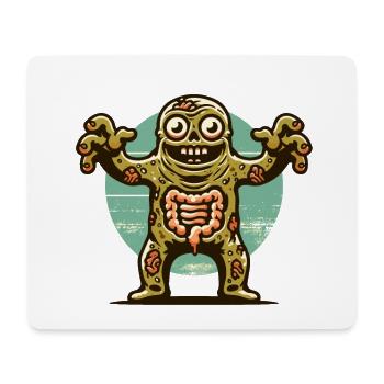 Halloween Costume Décoration Spooky Party Design - Tapis de souris (format paysage) - blanc - Devant