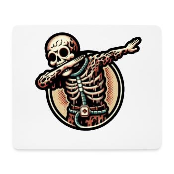Dabbender Zombie Lustiges Dabbing Design - Mousepad (Querformat) - Weiß - Vorne