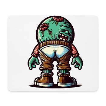 Lustig Untoter Hintern Halloween Kostüm Deko - Mousepad (Querformat) - Weiß - Vorne