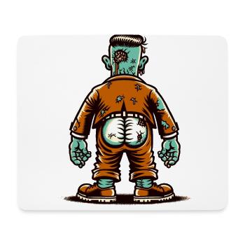 Funny Undead Butt Halloween Decoration - Mouse Pad (horizontal) - white - Front