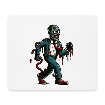Rétro Vintage Style Halloween Zombie Costume Décoration - Tapis de souris (format paysage) - blanc - Devant