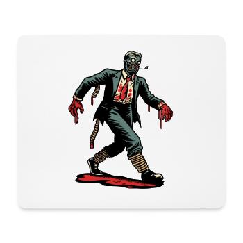 Rétro Vintage Style Halloween Zombie Costume Décoration - Tapis de souris (format paysage) - blanc - Devant