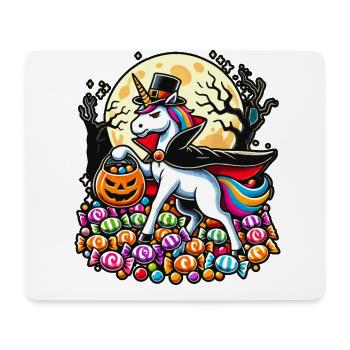 Funny Vampire Unicorn Loves Candy - Mouse Pad (horizontal) - white - Front