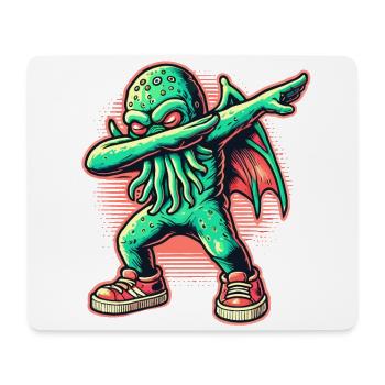 Funny Dabbing Cthulhu Dabbing Design - Mouse Pad (horizontal) - white - Front