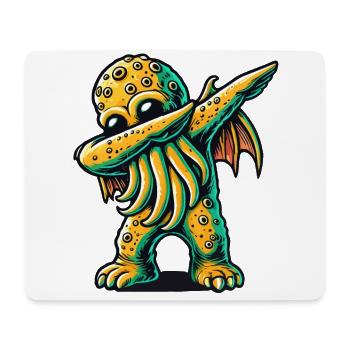 Funny Dabbing Cthulhu Dabbing Design - Mouse Pad (horizontal) - white - Front